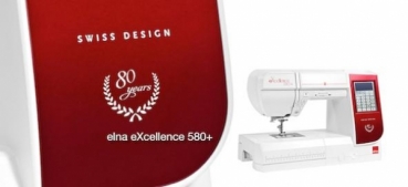 Elna eXcellence 580+ 80th Anniversary Edition